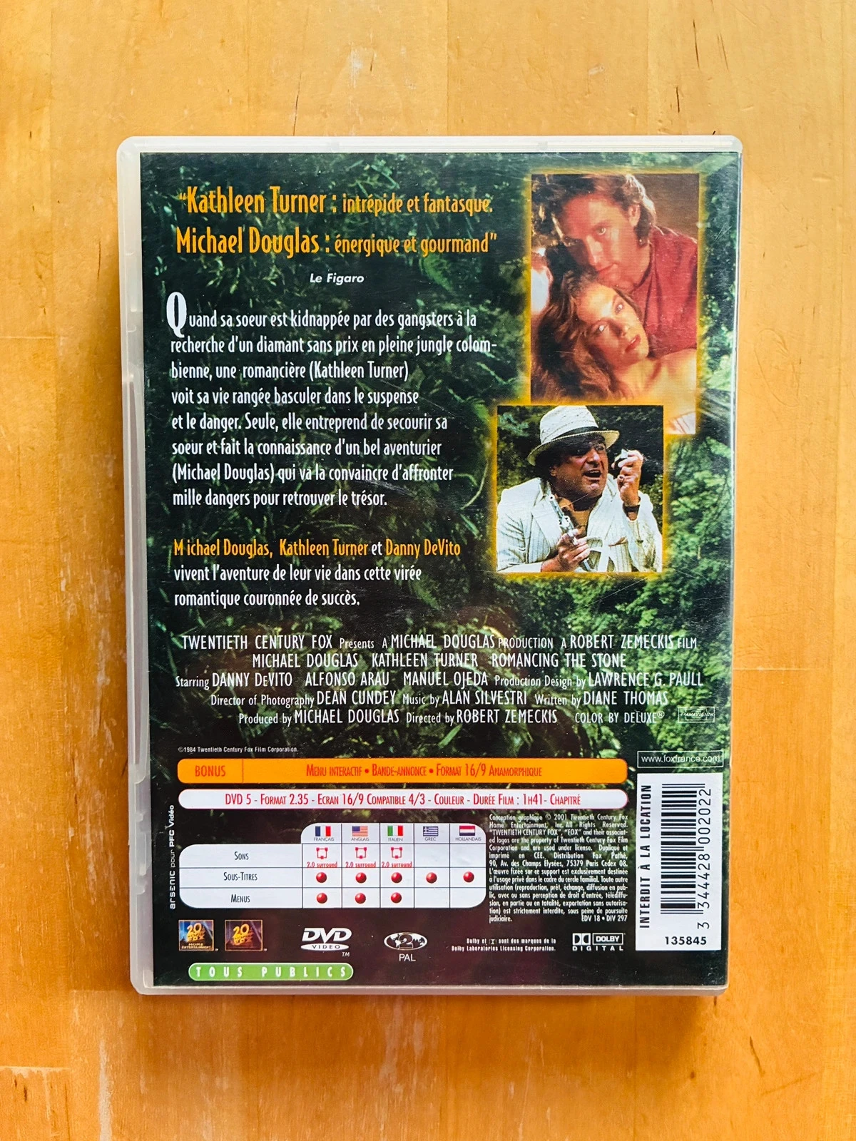 DVD Em busca do Diamante Verde de Robert Zemeckis. – photo 3